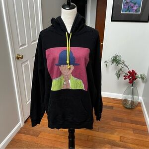 American Apparel Men’s 2XL Black Hoodie Pharrell Williams 100% Combed Cotton
